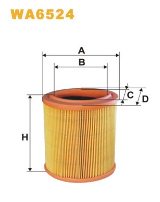 WA6524 WIX FILTERS Фільтр повітряний