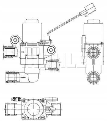 Mahle AVS 2 000P Клапан обігрівача man f2000 заливний mahle original