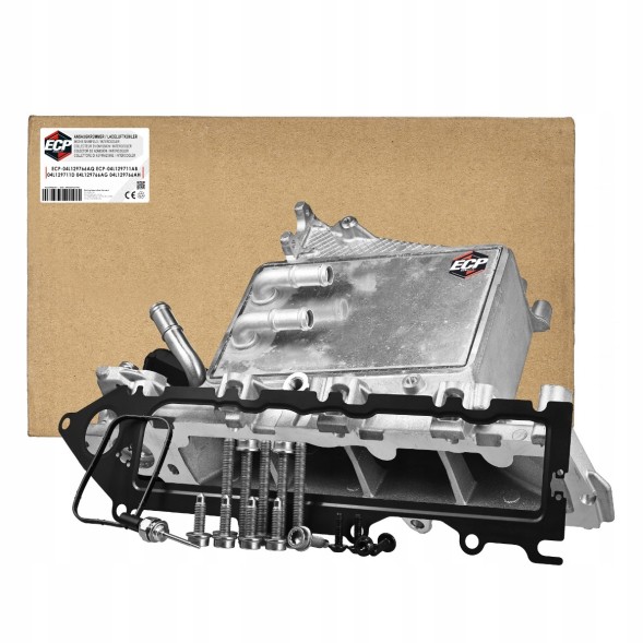 ECP MOBILITY 04L129766AQ-ECP 04L129766AQ 04L129717B ІНТЕРКУЛЕР КОЛЕКТОР SKODA OCTAVIA RAPID SUPERB YETI + БОЛТИ УЩІЛЬНЮВАЧ EGR