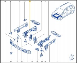 Dacia OE Лонжерон Dacia OE 751109999R P