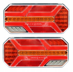 CHINA AT-783 Світильники 2x світлодіодна лампа динамічний напрямок 7 fun комплект neon bus tir 12/24v