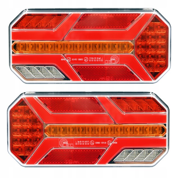 CHINA AT-783 Світильники 2x світлодіодна лампа динамічний напрямок 7 fun комплект neon bus tir 12/24v
