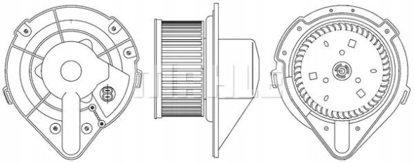 Mahle AB 172 000S Повітродувний вентилятор припливу ab 172 000s mahle