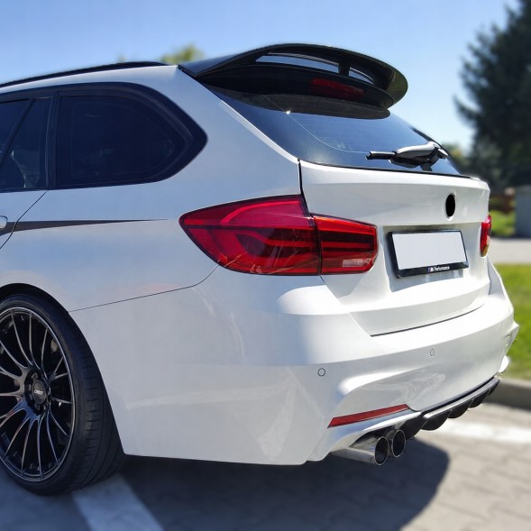 CAR S-11016-GB Спойлер багажника для BMW 3 F31 2012-2018 універсал, чорний глянець