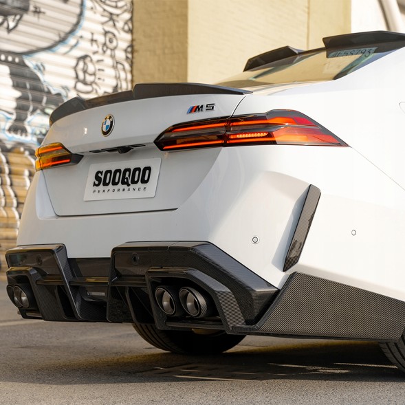 Китай T-492B Карбоновий Дифузор BMW M5 G90 / G99 (2024+) SOOQOO – Стиль SQ-B
