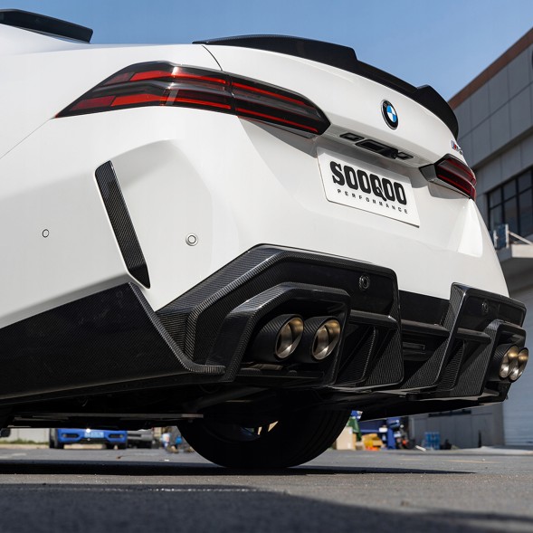 Китай T-492B Карбоновий Дифузор BMW M5 G90 / G99 (2024+) SOOQOO – Стиль SQ-B