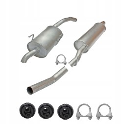 CHINA ZEST.16.184+16.185 Комплект глушників citroen c8 fiat ulysse lancia phedra peugeot 807 2002-14
