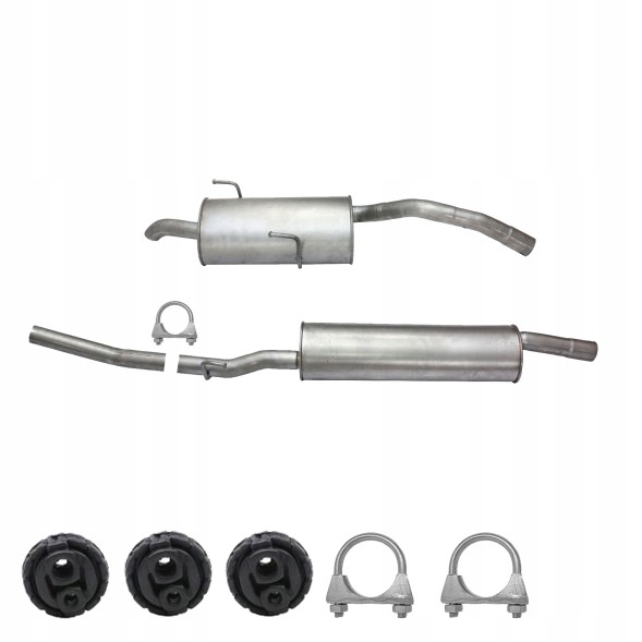 CHINA ZEST.16.184+16.185 Комплект глушників citroen c8 fiat ulysse lancia phedra peugeot 807 2002-14