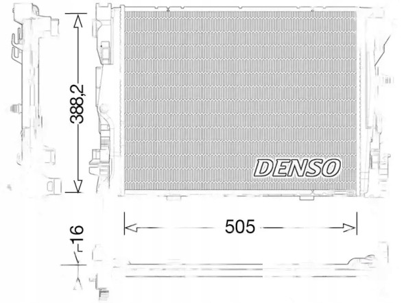Denso DRM23035 Радіатор охолодження drm23035 denso