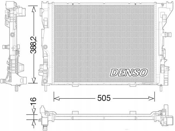 Denso DRM23035 Радіатор охолодження drm23035 denso