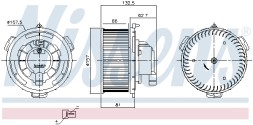 87650 NISSENS Вентилятор салону