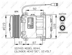 NRF 32771 Компресор кондиціонера 32771 nrf