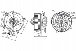 Nissens 86217831 NIS Nis87103 повітродувка mercedes cls (c219), e t-model ( + помічник водія #33