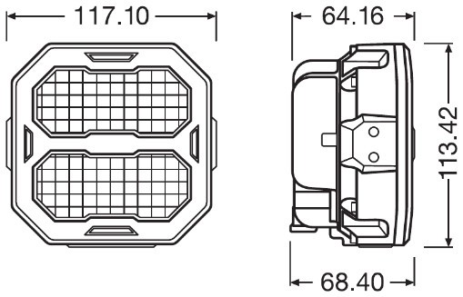 Osram LEDPWL105-WD Світлодіодна робоча лампа osram cube px 3500 wide beam ledpwl105-wd