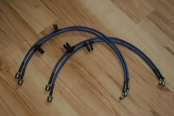 Pizza Brakes Przewody hamulcowe w oplocie Honda Civic Crx EE/ED Гальмівні дроти в обплетенні Honda Civic Crx EE/ED