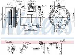 Nissens 890882 Компресор кондиціонера nissens 890882