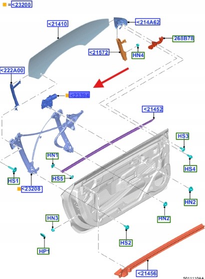 Ford OE FR3B-14A366-AD FR3Z9923395B ДВИГУН ПІДЙОМУ СКЛА ЛІВИЙ FORD MUSTANG 2015- 2225156 _ FR3B-14A366-AD