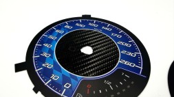 Moman 0089688097434 Тюнінгові циферблати спідометра Seat Leon 3 Carbon Blue Edition, кастомні