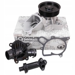 QP 11.517805811 + 11.717787870 + 11.517788305 НАСОС ВОДИ + 2x ТЕРМОСТАТ З КОРПУСОМ BMW E87 E60 E46 E90 E83 E70 M47N2 M57N2