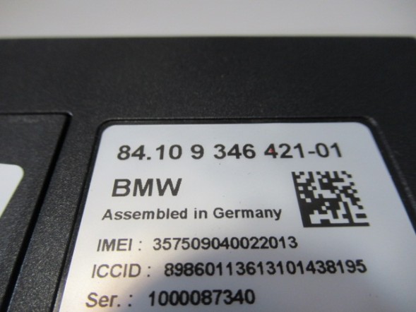 BMW OE BMW F10 F30 F01 F20 МОДУЛЬ TCB ТЕЛЕМАТИК 9346421