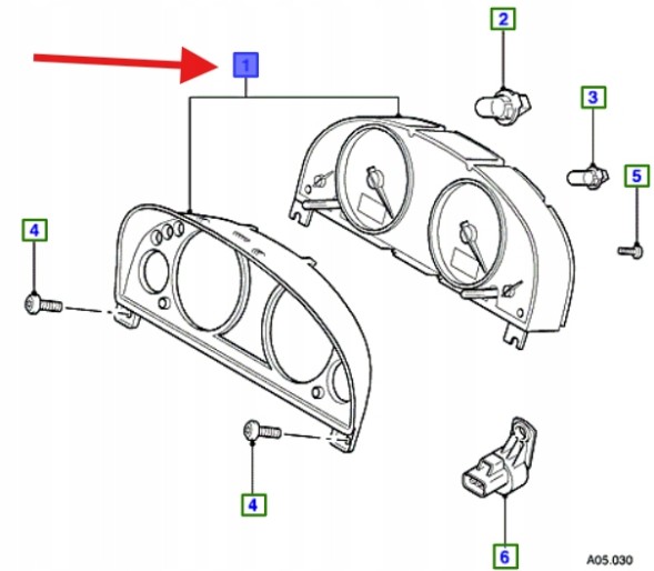 Ford OE ЛІЧИЛЬНИК ГОДИННИК ДИЗЕЛЬ FORD MONDEO 2003-2007 OE 1351747 _ 3S7T-10849-HE