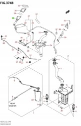 Suzuki OE 39152-72LA0 SUZUKI SWIFT MK7 10-16 - ОМИВАЧ ФАР ЛІВИЙ