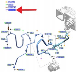 Ford OE JR3B-19N602-BG JR3Z19D742G ТРУБКА КОНДИЦІОНЕРА 5.0 FORD MUSTANG 2017- OE 2501706 _ JR3B-19N602-BG
