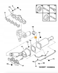 Citroen OE Сажовий фільтр CITROEN C5 ОРИГІНАЛ 174020