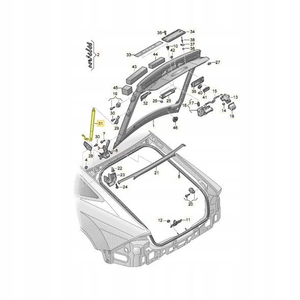 ECP MOBILITY 4K8827851C. 4K8827851D.4K8827851E. 4K8827851F 2x ЕЛЕКТРОПРИВОДИ КРИШКИ БАГАЖНИКА 4K8827851C AUDI A7 II C8 RS7 4K (Два штуки)