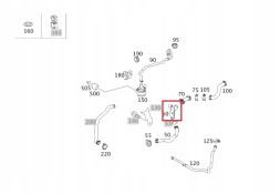 Mercedes-Benz OE A2515060718 Mercedes мл gl r-клас тройник водопровід ое