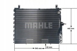 Mahle AC 357 000S Конденсатор радіатора кондиціонування повітря ac 357 000s mahle