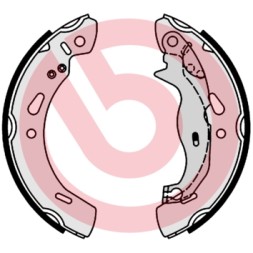S24548 BREMBO Гальмівні колодки барабанні Brembo