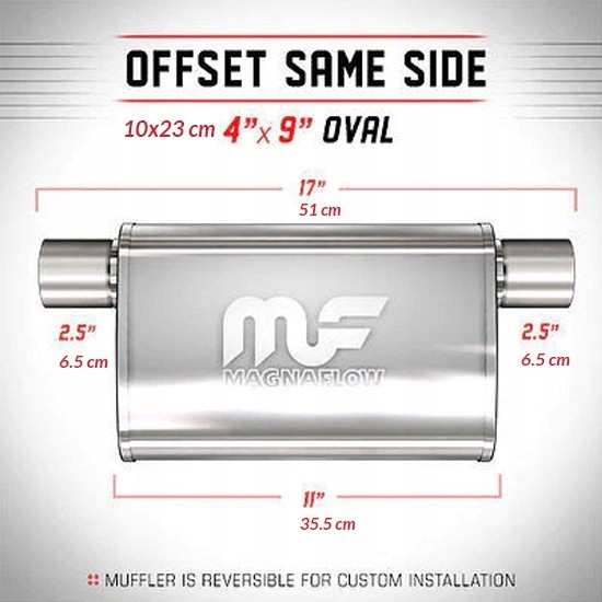 Magnaflow Глушник MagnaFlow 4x9" 2.5" / 2.5" 63мм / 63мм 11376