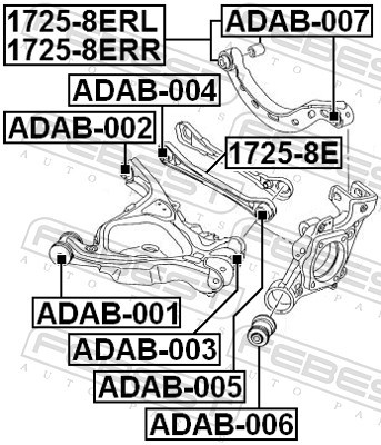 ADAB 002 FEBEST Сайлентблок