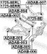 ADAB 002 FEBEST Сайлентблок