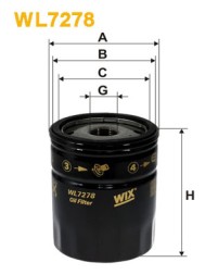 WL7278 WIX FILTERS Фільтр оливи