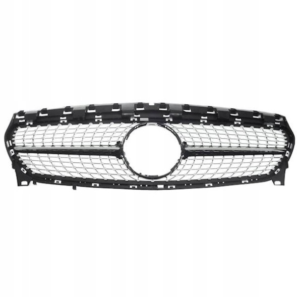 Китай 20190-63333 РЕШІТКА РАДІАТОРА MERCEDES CLA W117 17- LIFT DIAMOND, ЧОРНА, З ЛОГОТИПОМ