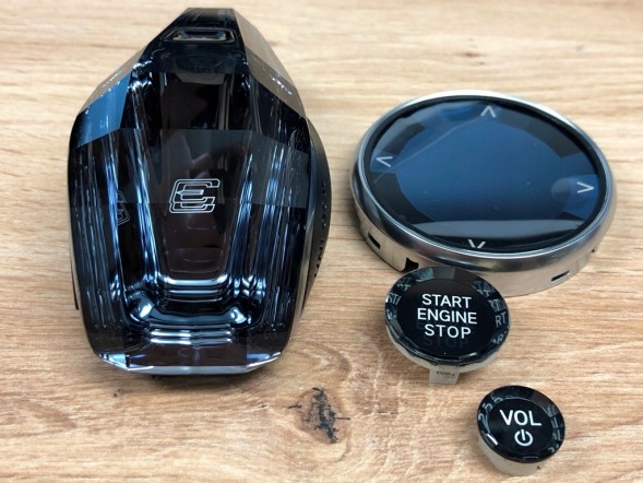 Crystal H.169/208. Комплект ручки перемикання передач VOL Start Stop MGU для BMW 3 G20 G21 G28 2019-23