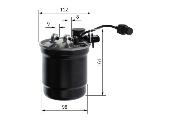 F026402280 BOSCH Фільтр палива