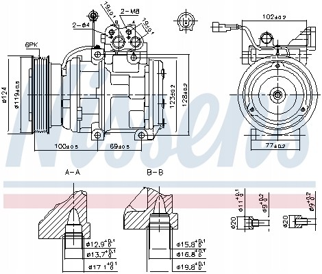 Nissens 89265 Компресор кондиціонера nissens 89265