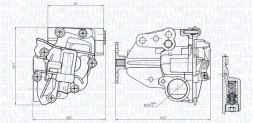 Magneti Marelli Renault Trafic Opel Vivaro 2.0 DCI CDT Pompa oleju 150005392R Renault Master III Opel Movano B NV400 2.3dCi Масляний насос 150003601Р