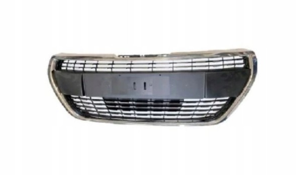 Китай MRT-2030939 PEUGEOT 208 ТИП ALLURE 15-19 АТРАПА ЗІ СРІБНИМИ СМУЖКАМИ + РАМКА ГРИЛЬ ХРОМ