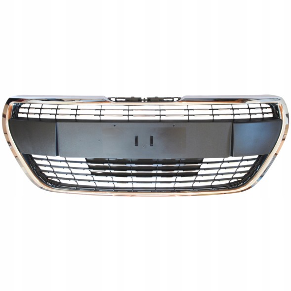 Китай MRT-2030939 PEUGEOT 208 ТИП ALLURE 15-19 АТРАПА ЗІ СРІБНИМИ СМУЖКАМИ + РАМКА ГРИЛЬ ХРОМ