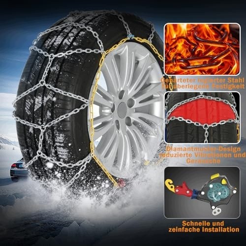 AD BRAKE B0FGQ7XD9W ЛАНЦЮГИ ПРОТИОКОВЗАННЯ АВТОМАТИЧНІ МОНТАЖ 1 ХВ СТАЛЬ ДЛЯ ШИН сталеві для дому