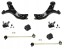 NTY ALL1598B Маятники штифтові кріплення гуми TOYOTA RAV 4 III 2006-2012 IV 2012- ПЕРЕДНІ KPL