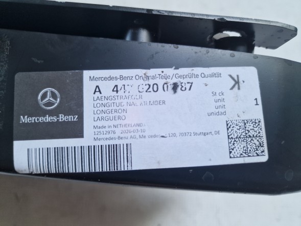 Mercedes-Benz OE A4476200887 1diablo MERCEDES V-KLASA W447 Ліві лонжерони зона деформації лівий перед A4476200887