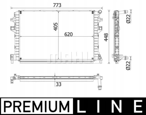 Mahle CIR 34 000P Інтеркулер (охолоджувач повітря) cir 34 000p mahle