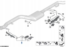 BMW OE 13627926311 Датчик NOX (1100мм) BMW X5 G05 X6 G06 X7 G07