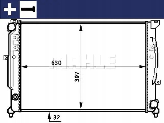Mahle CR 423 000S Охолоджувач води cr 423 000s mahle