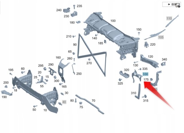 Mercedes-Benz OE РУЧКА MERCEDES OE A1676270700